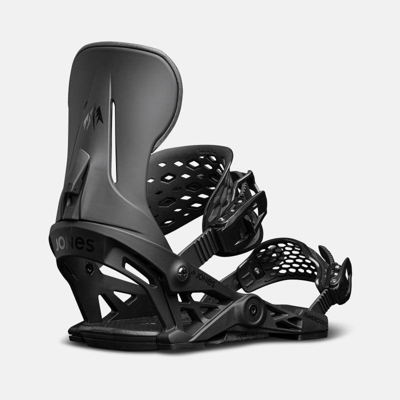 Jones Pre-cut Nomad Splitboard skins climbing, featuring Quick Tension Tail Clip Jones Pre-cut Nomad Splitboard skins climbing, featuring Quick Tension Tail Clip