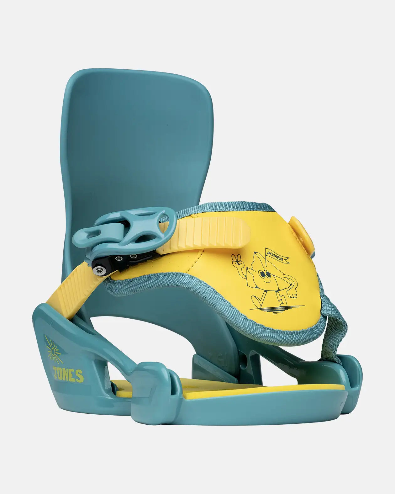 jones dicovery snowboard kids Jones Happy Mountain One Strap Junior Snowboard Bindings Blue 2XS Kids