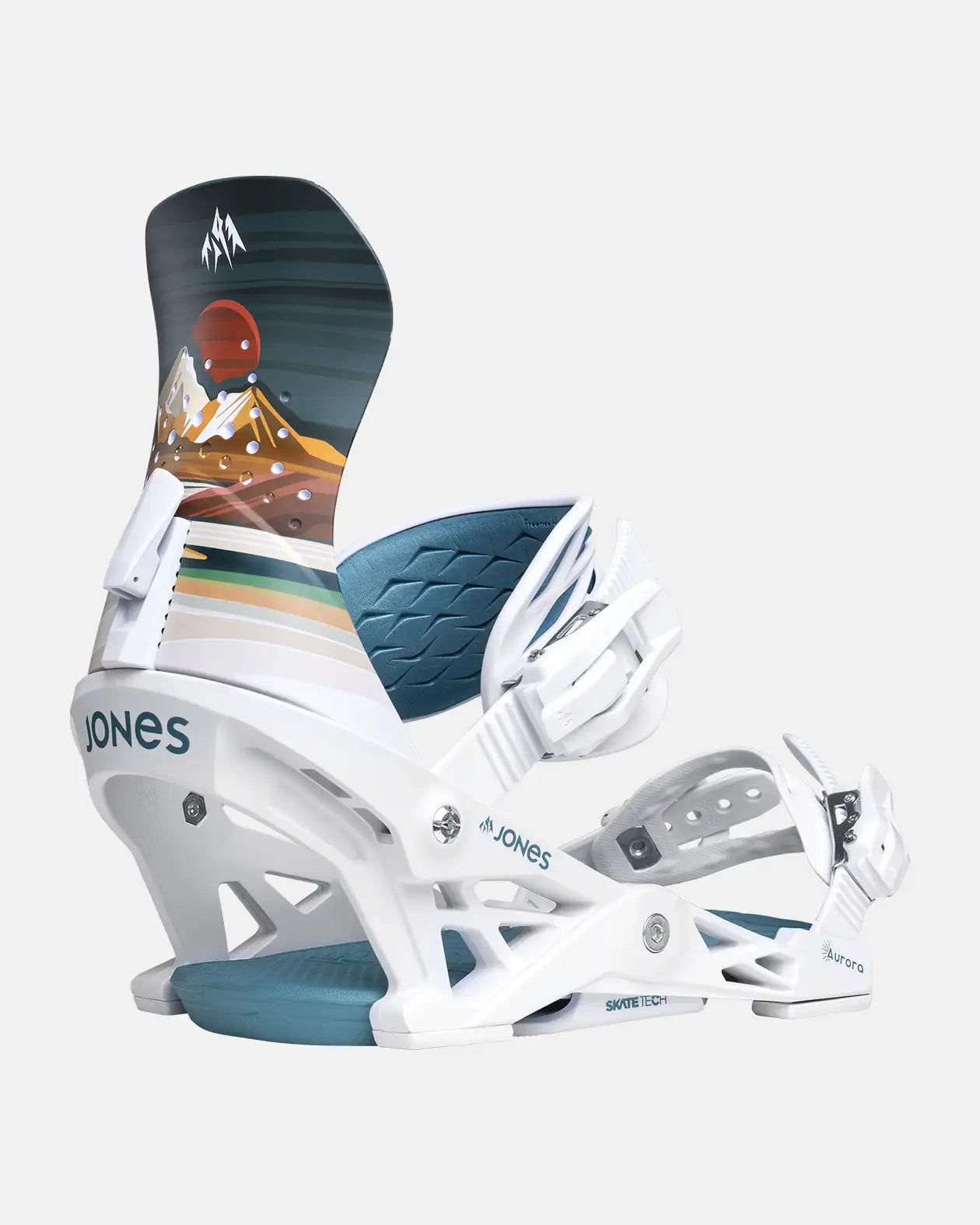 free ride snowboard bindings Jones Women's Aurora Snowboard Bindings 2026 Eclipse Black / M