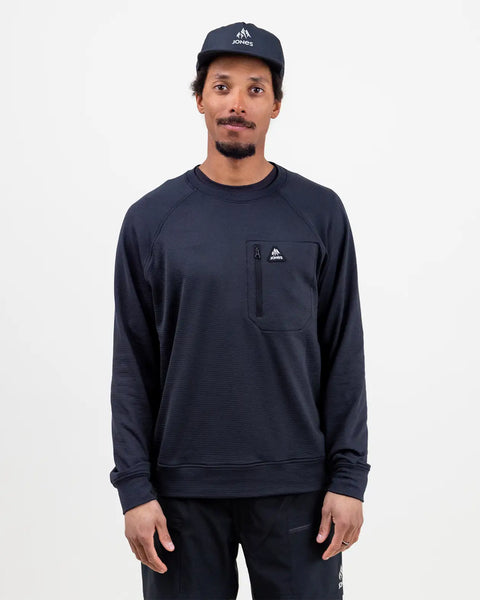 Men's Flagship Recycled Grid Fleece Crew | Jones