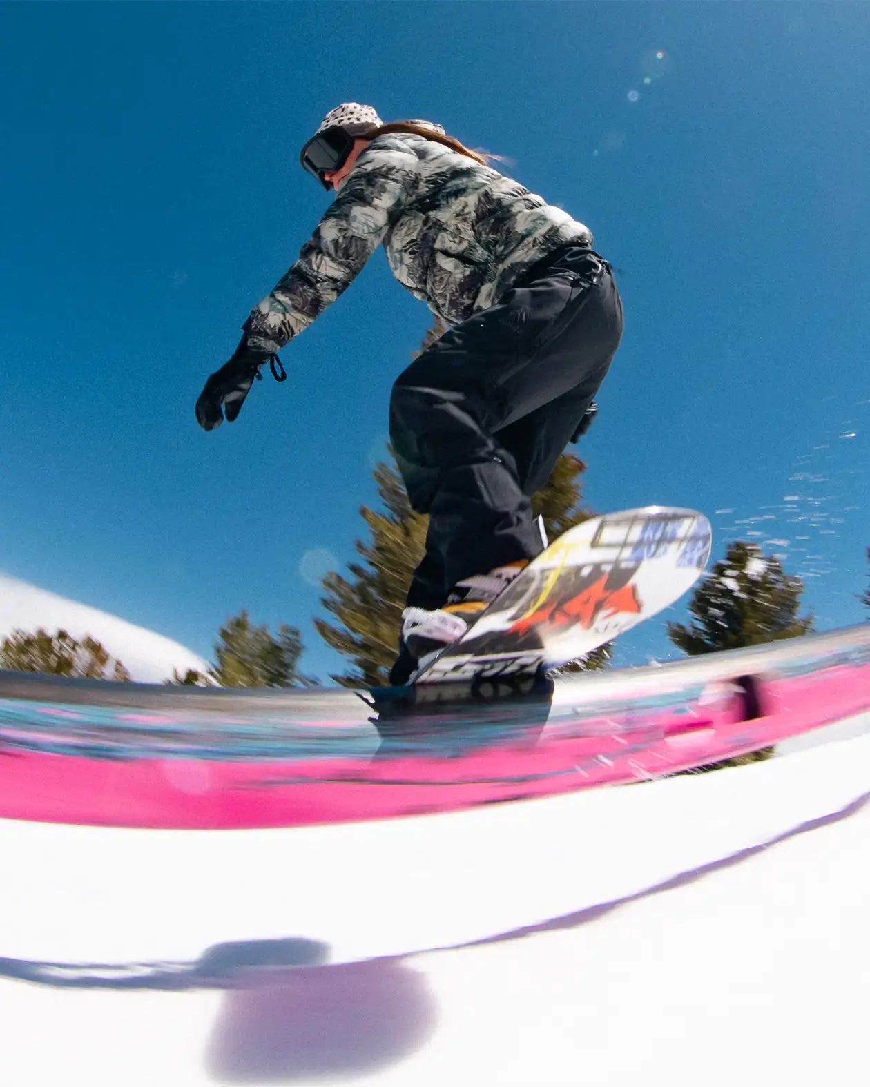 different designs on kevin jones snowboard Women's Rally Cat Snowboard