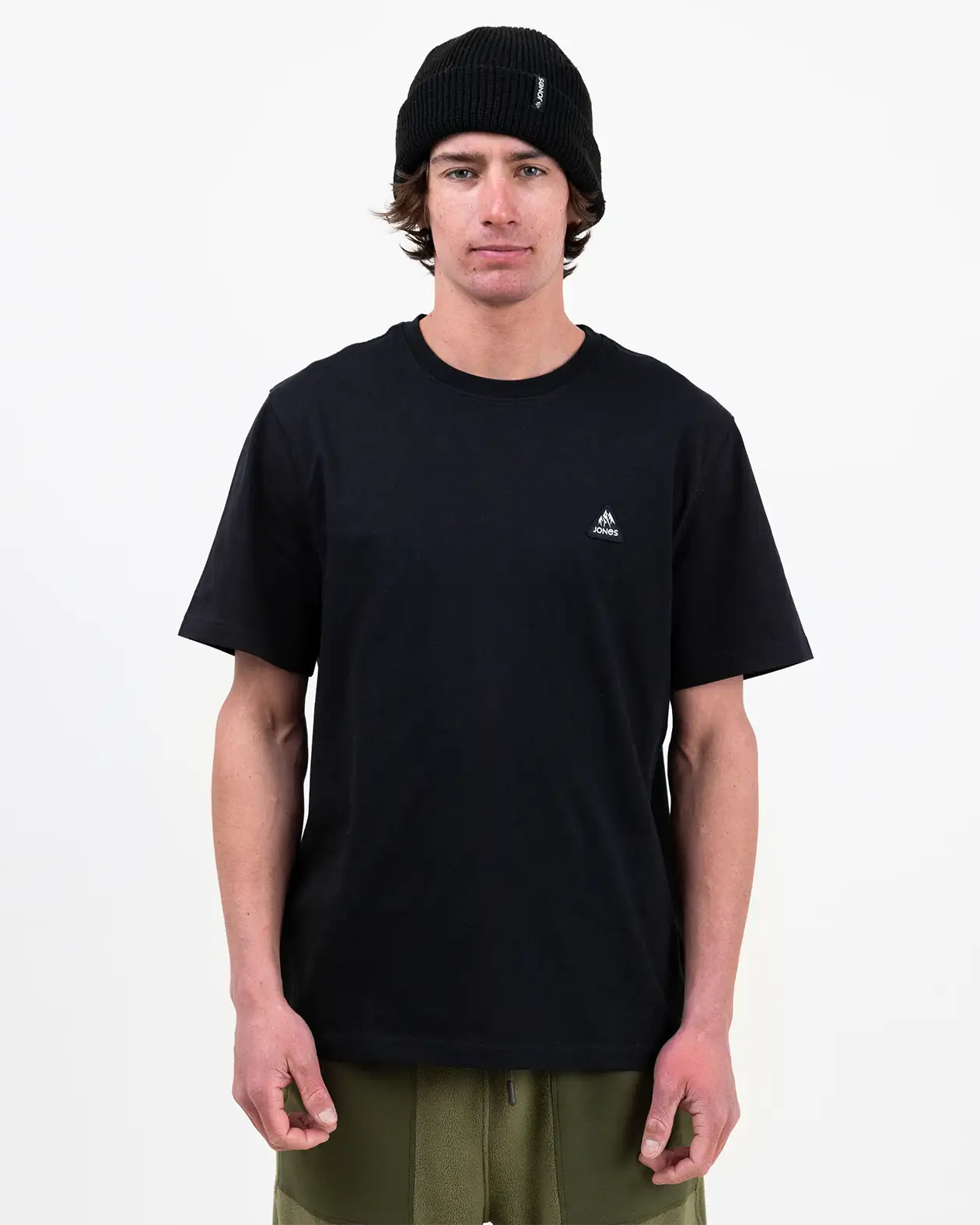 Sierra Organic Cotton Tee | Jones Sierra Organic Cotton Tee Jones Snowboards High Performance 7630949121806 J.26.TEM.SIT.BK.1XS.1