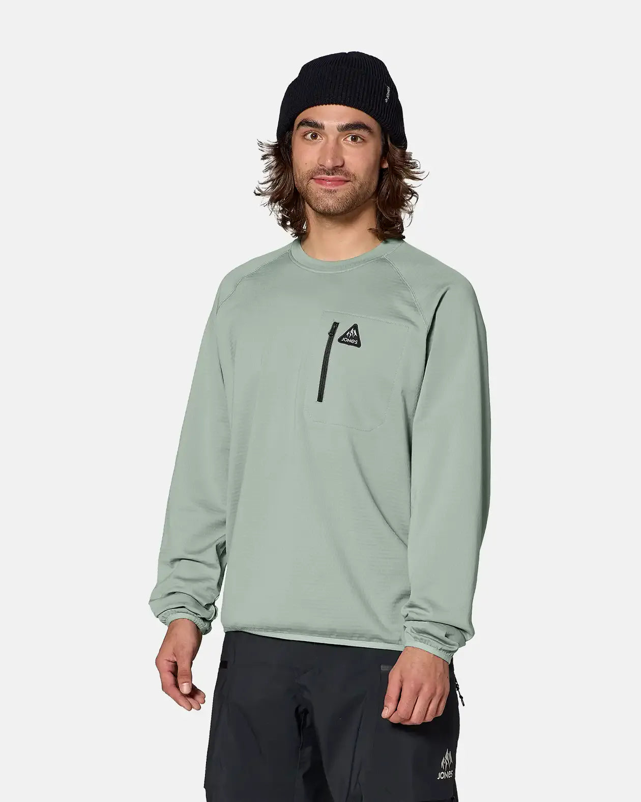 M'S FLAGSHIP GRID FLEECE CREW 2027 M'S FLAGSHIP GRID FLEECE CREW 2027 Apparel Technical Jones Snowboards High Performance 7630961815769 J.27.FEM.FLC.020.2S.1