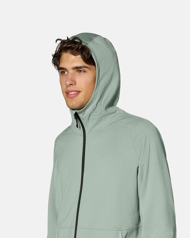 Men’s Flagship Grid Fleece Hooded Jacket