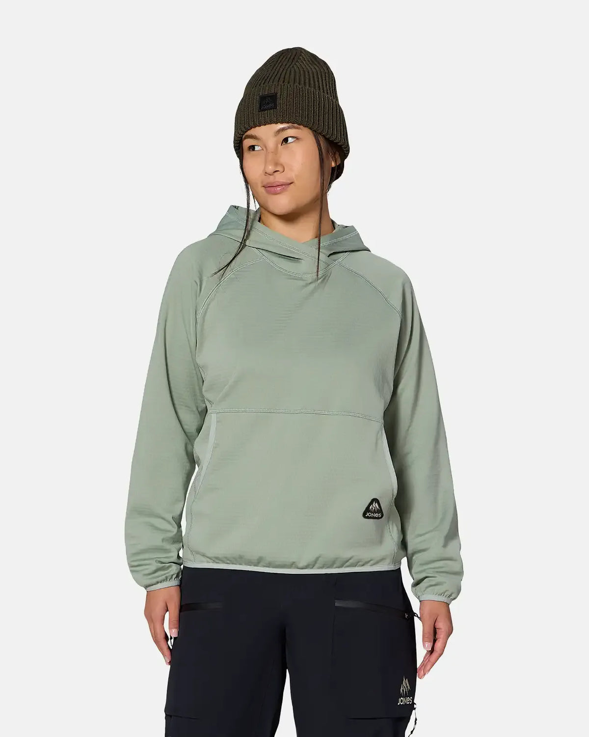 W'S FLAGSHIP GRID FLEECE HOODED PULLOVER 2027 W'S FLAGSHIP GRID FLEECE HOODED PULLOVER 2027 Apparel Technical Jones Snowboards High Performance 7630961816162 J.27.HOW.FLH.020.1XS.1