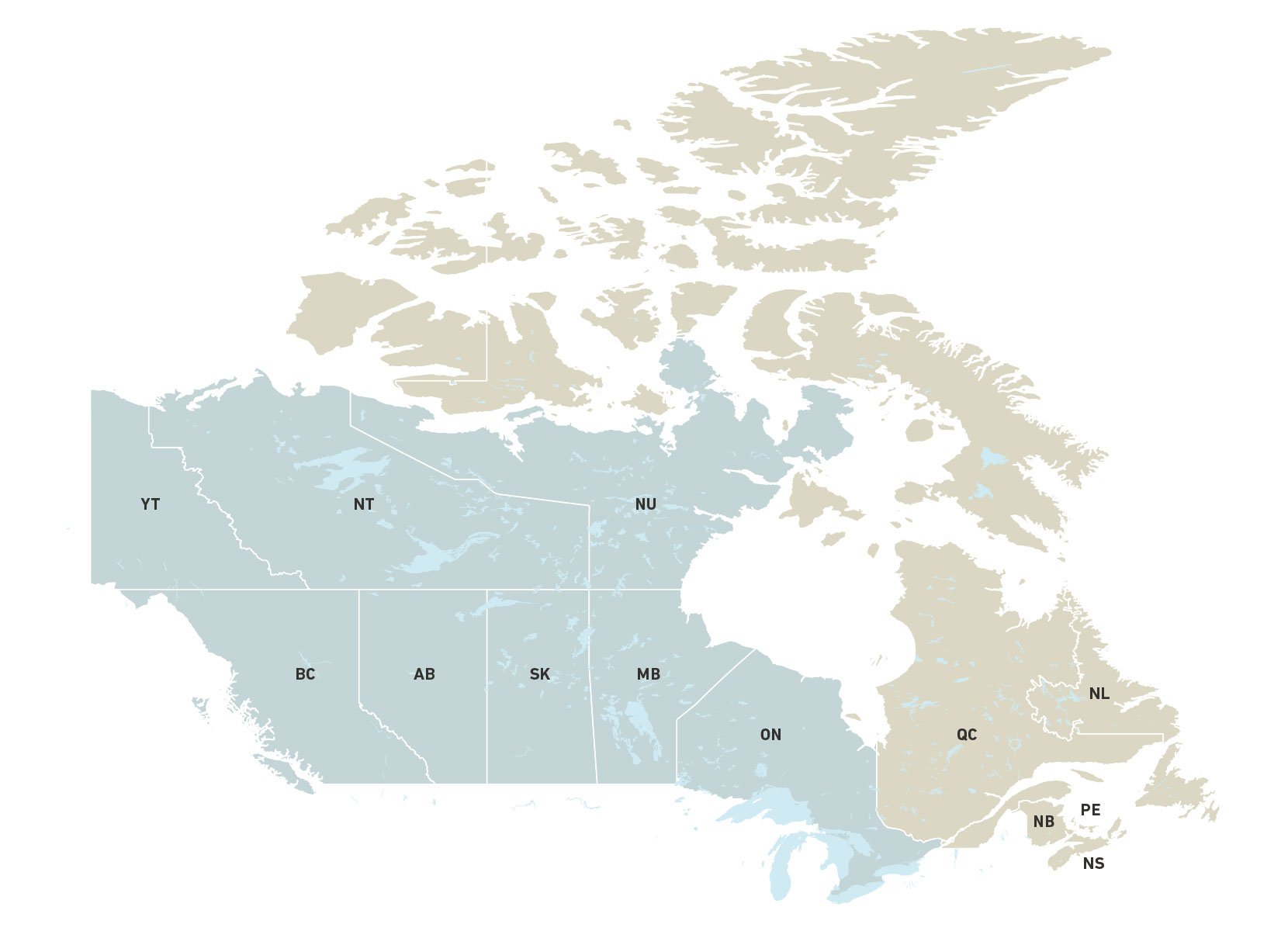 map canada